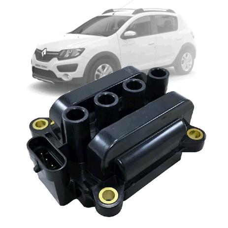 Bobina Ignição Renault Clio Sandero Logan 1.0 16V - Importa Menor preço em Bobina Ignição Renault Clio Sandero Logan 1.0 16V - Importa