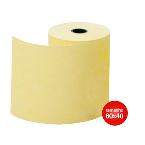 Bobina Térmica Amarela 80mm X 40m Silfer Menor preço em Bobina Térmica Amarela 80mm X 40m Silfer