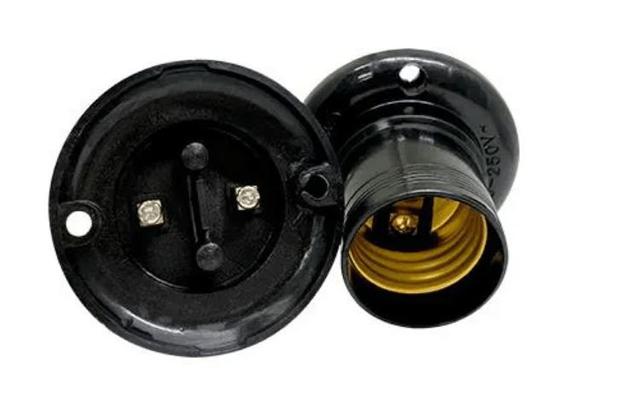 Bocal Lâmpada Fixo de Teto E27 4A 250V Decorlux Menor preço em Bocal Lâmpada Fixo de Teto E27 4A 250V Decorlux