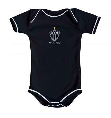 Body Atlético MG Oficial Preto - Torcida Baby Menor preço em Body Atlético MG Oficial Preto - Torcida Baby