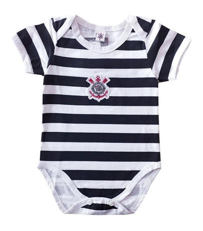 Body Bebê Corinthians Listrado Oficial - Revedor Menor preço em Body Bebê Corinthians Listrado Oficial - Revedor