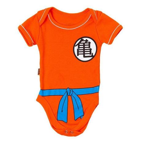 Body Bebe Dragon Ball Uniforme Laranja M Piticas Moda Infantil Magazine Luiza