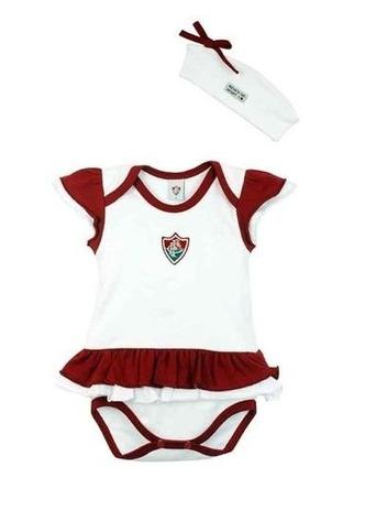 Body Bebê Fluminense com Vestido e Tiara Oficial - Revedor Menor preço em Body Bebê Fluminense com Vestido e Tiara Oficial - Revedor