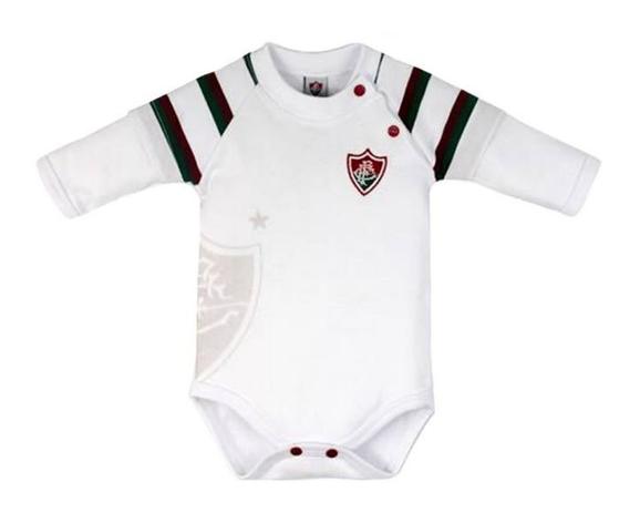 Body Bebê Fluminense Manga Longa Oficial - Revedor Menor preço em Body Bebê Fluminense Manga Longa Oficial - Revedor