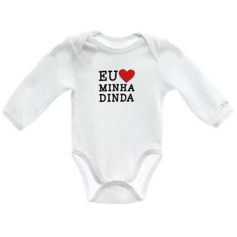 Body Bebê Frase Manga Longa - Bibe Menor preço em Body Bebê Frase Manga Longa - Bibe