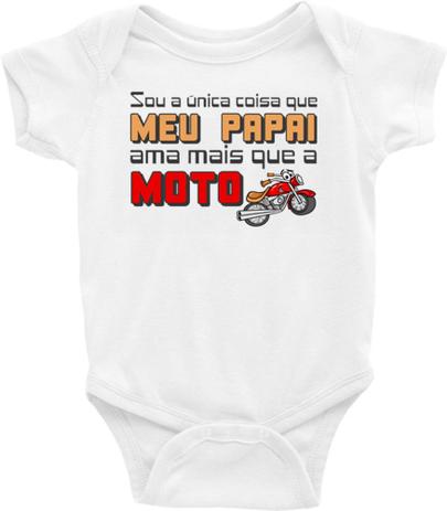 Body Bebe Infantil Sou A Unica Coisa Que O Papai Ama Mais Que A Moto Tamanho G Ideia Incrivel Body Para Bebes Magazine Luiza