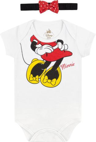 Body Bebê Menina Minnie + Tiara - Marlan Menor preço em Body Bebê Menina Minnie + Tiara - Marlan
