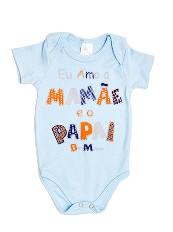 Body Bebe Menino Eu Amo A Mamae E O Papai Bicho Molhado Body Para Bebes Magazine Luiza