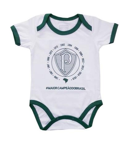 Body Bebê Palmeiras Decacampeão Oficial - Revedor Menor preço em Body Bebê Palmeiras Decacampeão Oficial - Revedor