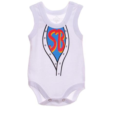 Body Bebê Regata Super Baby Babyhood branco Menor preço em Body Bebê Regata Super Baby Babyhood branco