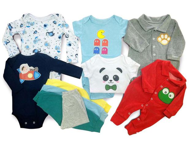 Body Bebê Roupinha de Nenê Kit 10 Pçs Infantil Meninos - Baby Bird Menor preço em Body Bebê Roupinha de Nenê Kit 10 Pçs Infantil Meninos - Baby Bird