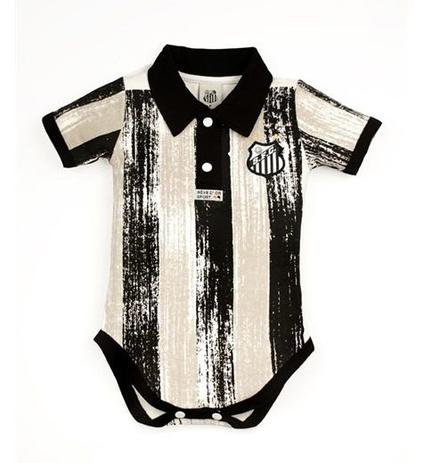 Body Bebê Santos Polo Listras Oficial - Revedor Menor preço em Body Bebê Santos Polo Listras Oficial - Revedor