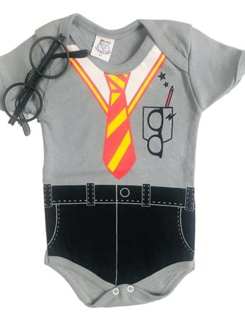 Body Bebe Tematico Mesversario Acessorio Harry Potter Menino Atelie Alice Kids Moda Infantil Magazine Luiza
