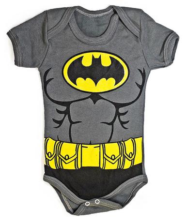 Body bebê Uniforme Batman Roupa infantil Fantasia Heroi M2 - Heróis Menor preço em Body bebê Uniforme Batman Roupa infantil Fantasia Heroi M2 - Heróis