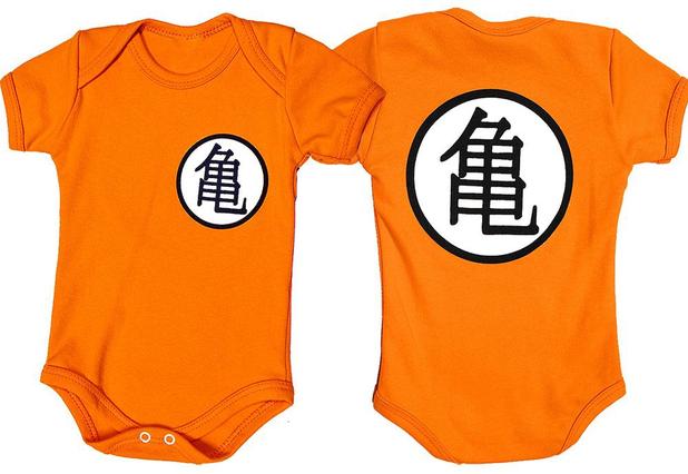 Body bebê Uniforme Goku Kame Dragon Ball infantil Fantasia Menor preço em Body bebê Uniforme Goku Kame Dragon Ball infantil Fantasia