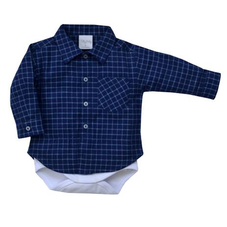 Body Camisa Longo - Masculino - Algodão - Tilly Baby Menor preço em Body Camisa Longo - Masculino - Algodão - Tilly Baby