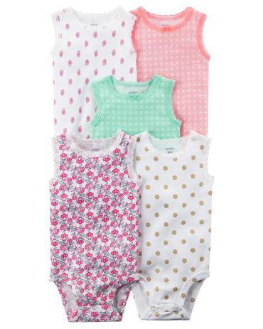 Body Carter's - Kit com 5 - Regata - Mod 126H199 Menor preço em Body Carter's - Kit com 5 - Regata - Mod 126H199