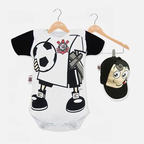 Body Corinthians Mascote com Boné Oficial - Revedor Menor preço em Body Corinthians Mascote com Boné Oficial - Revedor