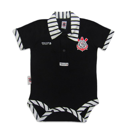 Body Corinthians Polo Gola Listrada Oficial - Revedor Menor preço em Body Corinthians Polo Gola Listrada Oficial - Revedor