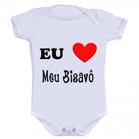 Body Divertido - Amo Meu Biso - Kalundu kids Menor preço em Body Divertido - Amo Meu Biso - Kalundu kids