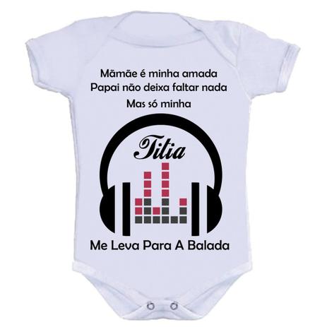 Body Divertido - Balada Com a Titia - Kalundu kids Menor preço em Body Divertido - Balada Com a Titia - Kalundu kids
