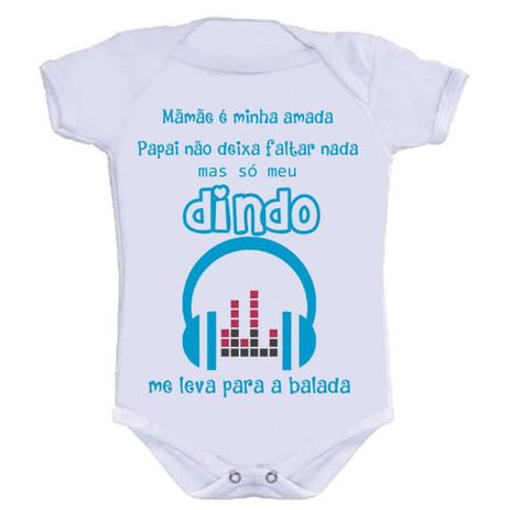 Body Divertido - Balada Com DINDO M - Kalundu kids Menor preço em Body Divertido - Balada Com DINDO M - Kalundu kids