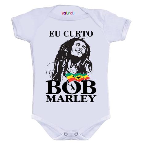 Body Divertido - Bob Marley Eu Curto - Kalundu kids Menor preço em Body Divertido - Bob Marley Eu Curto - Kalundu kids