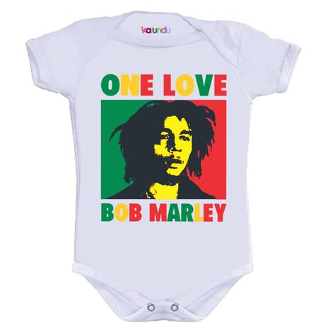 Body Divertido - Bob Marley - Kalundu kids Menor preço em Body Divertido - Bob Marley - Kalundu kids