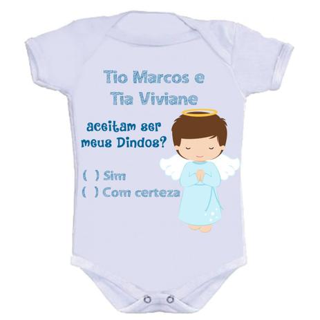Body Divertido - Convite Padrinhos M - Kalundu kids Menor preço em Body Divertido - Convite Padrinhos M - Kalundu kids