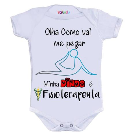 Body Divertido - Dinda Fisioterapeuta - Kalundu Kids Menor preço em Body Divertido - Dinda Fisioterapeuta - Kalundu Kids