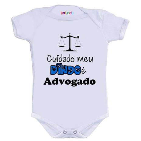 Body Divertido - Dindo Advogado - KALUNDU KIDS Menor preço em Body Divertido - Dindo Advogado - KALUNDU KIDS