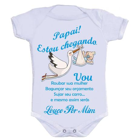 Body Divertido - Estou Chegando - Kalundu kids Menor preço em Body Divertido - Estou Chegando - Kalundu kids