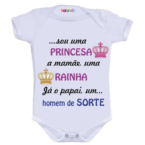 Body Divertido - Papai de sorte - Kalundu Kids Menor preço em Body Divertido - Papai de sorte - Kalundu Kids
