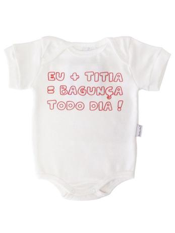 Body Divertido para Bebê Sonho Meu Bagunça Todo Dia Natural Menor preço em Body Divertido para Bebê Sonho Meu Bagunça Todo Dia Natural