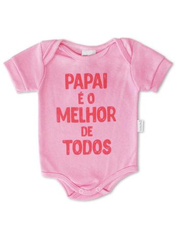 Body Divertido para Bebê Sonho Meu Melhor de Todos Rosa Menor preço em Body Divertido para Bebê Sonho Meu Melhor de Todos Rosa