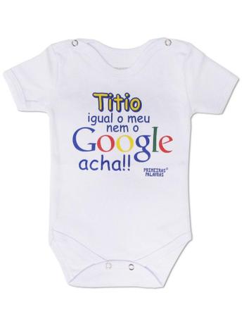 Body Divertido para Bebê Titio igual ao meu Manga Curta - Primeiras palavras Menor preço em Body Divertido para Bebê Titio igual ao meu Manga Curta - Primeiras palavras
