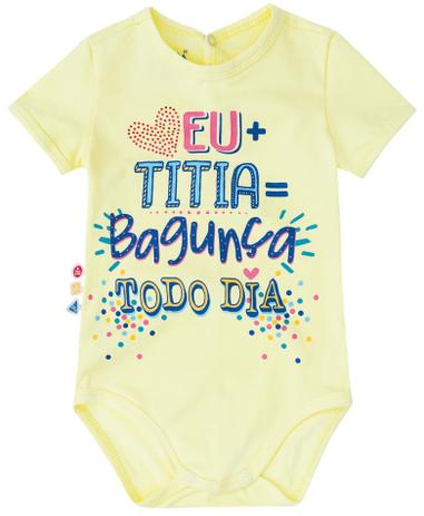 Menor preço em Body Eu + Titia = Bagunça Todo Dia Zig Zig Zaa - Malwee