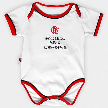 Body Flamengo ”Nasci Rubro Negro” Revedor Menor preço em Body Flamengo ”Nasci Rubro Negro” Revedor