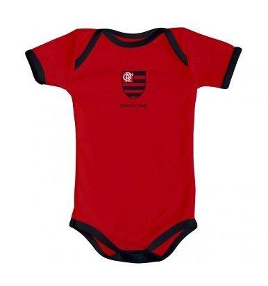 Body Flamengo Oficial Vermelho - Torcida Baby Menor preço em Body Flamengo Oficial Vermelho - Torcida Baby