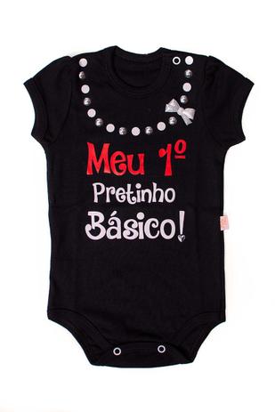 Body Infantil Feminino Pretinho Básico - Baby Bless Menor preço em Body Infantil Feminino Pretinho Básico - Baby Bless