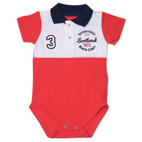Body Infantil Gola Polo Recorte 9-12 Messes - Toffee Menor preço em Body Infantil Gola Polo Recorte 9-12 Messes - Toffee