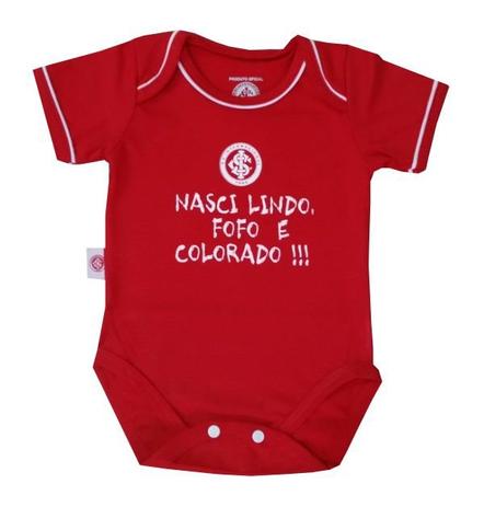 Body Internacional ”Nasci Colorado” Vermelho Revedor Menor preço em Body Internacional ”Nasci Colorado” Vermelho Revedor