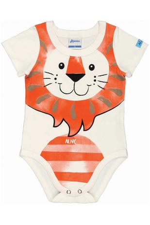 Body Manga Curta Bebê/Infantil Menino Off White - Alenice Menor preço em Body Manga Curta Bebê/Infantil Menino Off White - Alenice