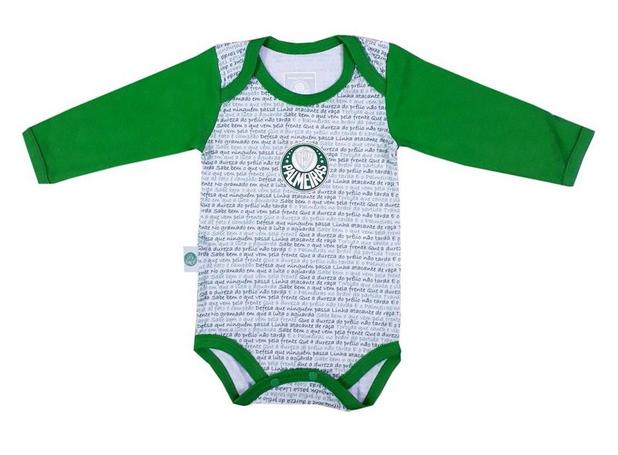 Body Palmeiras Hino Manga Longa Oficial - Revedor Menor preço em Body Palmeiras Hino Manga Longa Oficial - Revedor