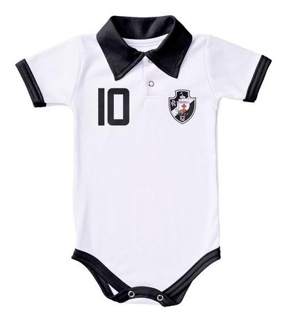 Body Vasco Polo Branco Torcida Baby Menor preço em Body Vasco Polo Branco Torcida Baby