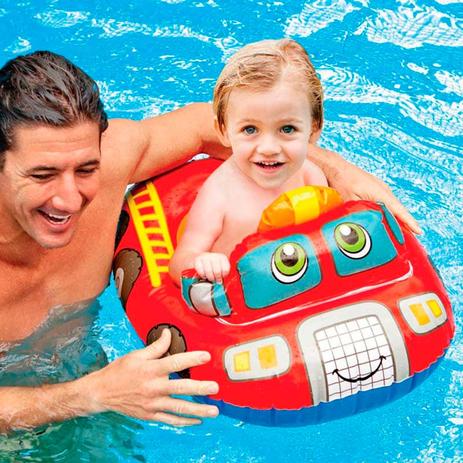 Boia Baby Bote Kiddie Bombeiro Intex Menor preço em Boia Baby Bote Kiddie Bombeiro Intex