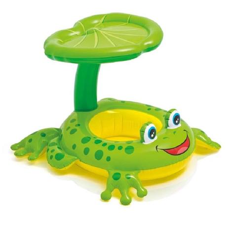 Boia Bote Infantil Sapinho Amigo Com Cobertura Intex 56584 Menor preço em Boia Bote Infantil Sapinho Amigo Com Cobertura Intex 56584