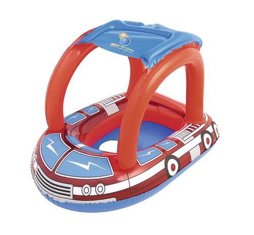 Boia bote inflável modelo fralda bombeiros com cobertura - Zein import Menor preço em Boia bote inflável modelo fralda bombeiros com cobertura - Zein import