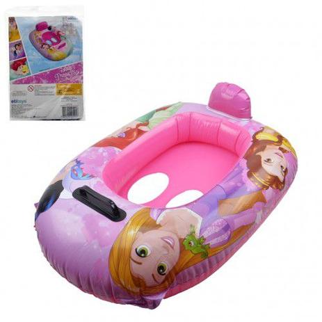 Boia Bote Inflável Princesas Disney Com Entrada Para Os Pés - Etitoys Menor preço em Boia Bote Inflável Princesas Disney Com Entrada Para Os Pés - Etitoys