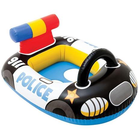 Boia Bote Polícia Baby Inflável - Intex Menor preço em Boia Bote Polícia Baby Inflável - Intex